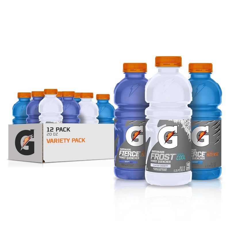 Photo 1 of Gatorade Original Thirst Quencher Fierce Variety Pack, 20 Oz, Pack Of 12---EXP 07/24/2024
