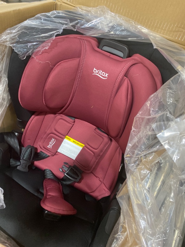 Photo 2 of Britax Poplar S Convertible Car Seat, 2-in-1 Car Seat with Slim 17-Inch Design, ClickTight Technology, Ruby Onyx 1)