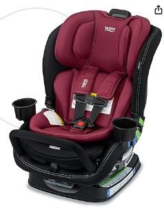 Photo 1 of Britax Poplar S Convertible Car Seat, 2-in-1 Car Seat with Slim 17-Inch Design, ClickTight Technology, Ruby Onyx 1)
