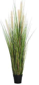 Photo 1 of Wumudidi Artificial Reed Plant Tree, Dried Flower Decoration Dog Tail Grass with a Fixed Black Pot,4ft 