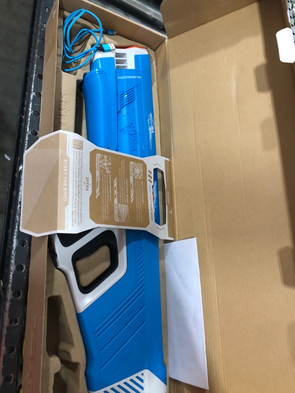 Photo 2 of SPYRA - SpyraThree WaterBlaster - Electric & Automated Premium Water Gun with The Switch - Decide Between 3 Epic Game Modes (Blue)