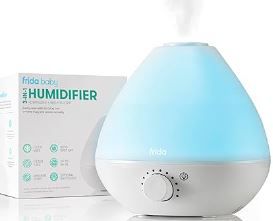 Photo 1 of Frida Baby 3-in-1 Cool Mist Humidifier for Baby with Diffuser + Nightlight, Baby Humidifier for Bedroom, Nursery + Large Rooms, Quiet, Auto Shut Off, Runs +24hrs