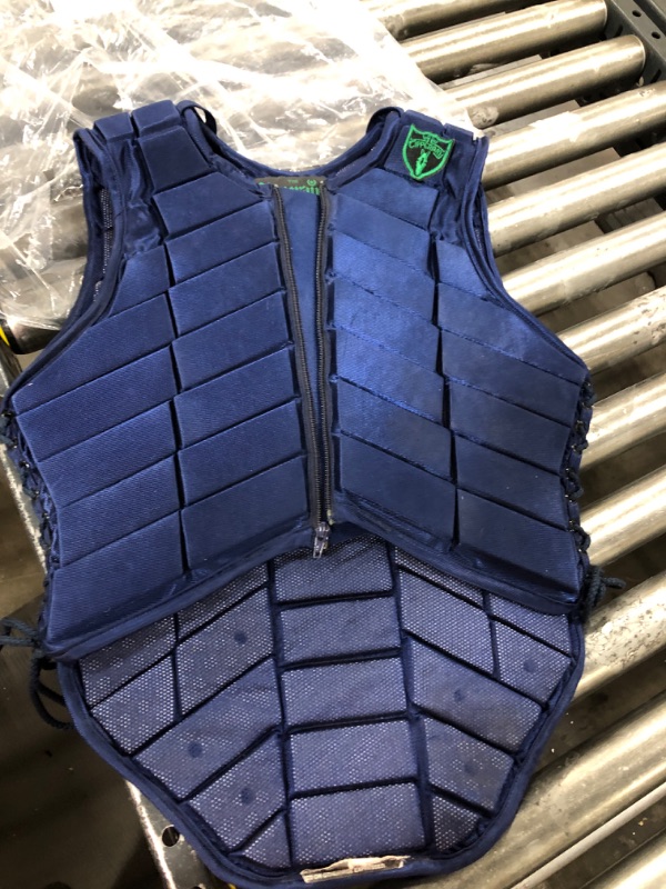 Photo 2 of TIPPERARY EQUESTRIAN Horse Riding Eventing Vest - Eventer Pro - English Style Protective Horseback Riding Apparel - Flexible Customizable Fit Body Protector - BLUE - S