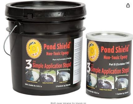 Photo 1 of Pond Armor SKU-BLACK-3GA Shield Non Toxic Epoxy, 3-Gallon, Black