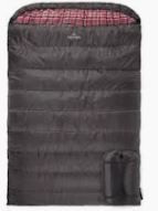Photo 1 of TETON Sports Fahrenheit 20 F Mammoth Double Sleeping Bag Double-Wide Grey/Red 1064