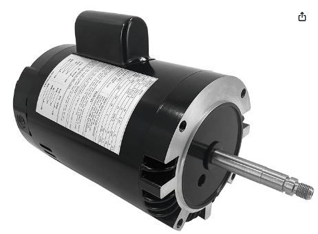 Photo 1 of VANPERT B625 PB460 Booster Pump Pool Pump Motor 3/4 HP 3450RPM 115/230V Replace Motor Kit for Arneson Pool Sweep, Polaris Vac-Sweep (PB-460), and Letro Jet Vac Brand Pool Cleaners (0.75 HP) 1 Speed