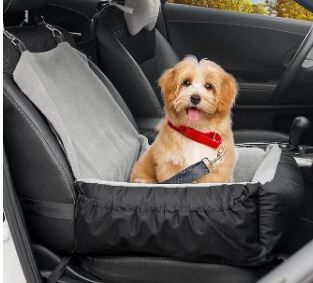 Photo 1 of  Dog Car Seat Upgrade Portable Pet Booster Car Seat (Black)