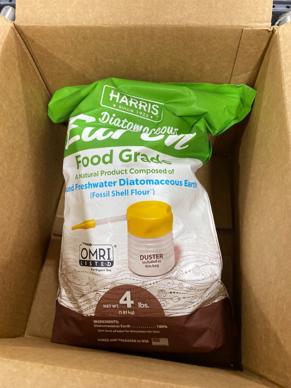 Photo 2 of HARRIS Diatomaceous Earth Food Grade, 4lb with Powder Duster Included in The Bag