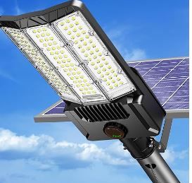 Photo 1 of Adewalk 5000W Solar Street Light, Commercial Grade Solar Street Lights Outdoor Dusk to Dawn, Solar Lights Outdoor with Motion Sensor and Remote Control, Solar Parking Lot Lights for Yard, Country