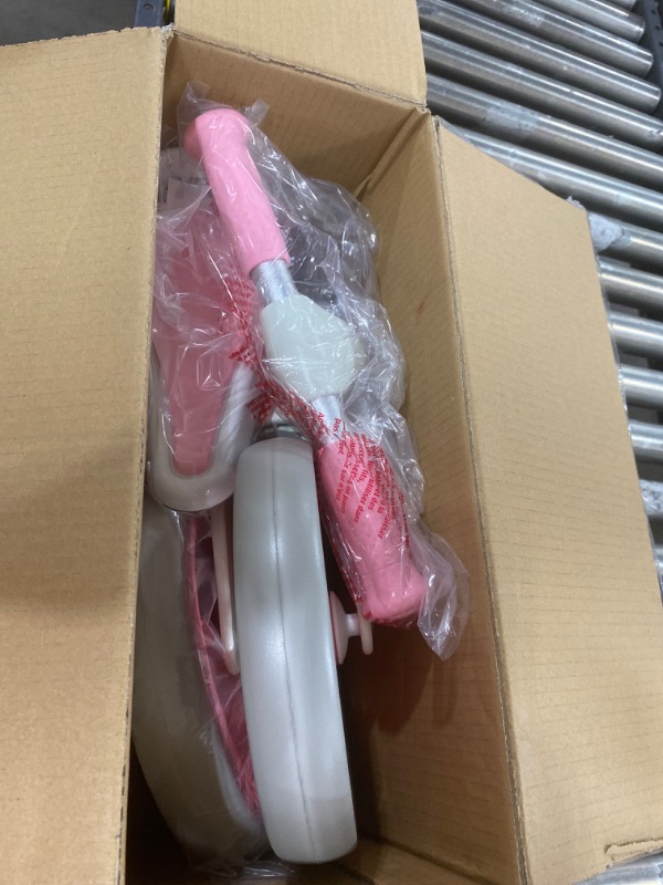 Photo 1 of Bobike Toddler Balance Bike Toys for 1 to 4 Year Old Girls Boys Adjustable Seat and Handlebar No-Pedal Training Bike Best Gifts for Kids Pink