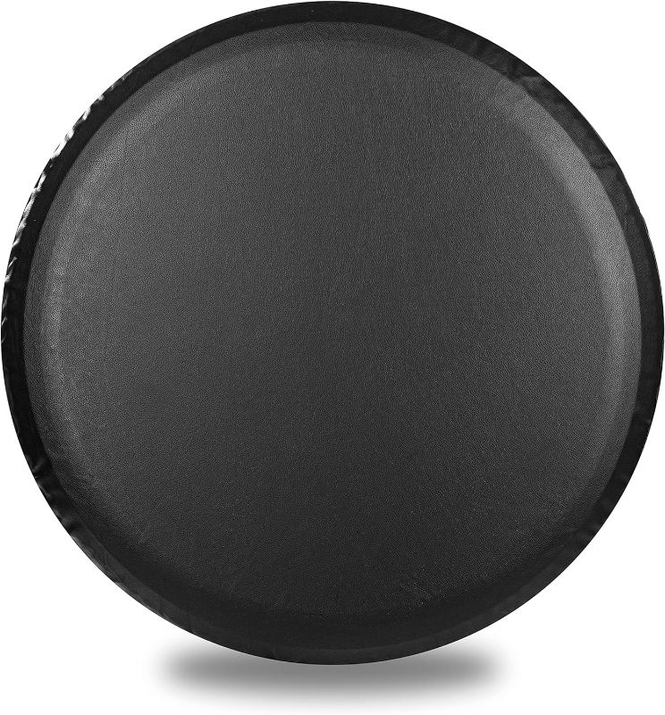 Photo 1 of Moonet Spare Tire Cover Thickening Leather Universal Fit for Jeep, Trailer, RV, SUV, Truck, Tough Tire Wheel Soft Cover (Fits for Tire Diameter 19”-21“, Tire Width 9")
