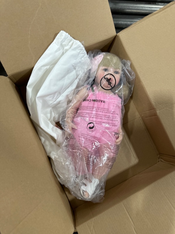 Photo 2 of Reborn Baby Dolls 55cm 22 inch Full Body Vinyl Silicone Realistic Looking Reborn Doll Baby Girl That Look Real Anatomically Correct (Pink 2)
