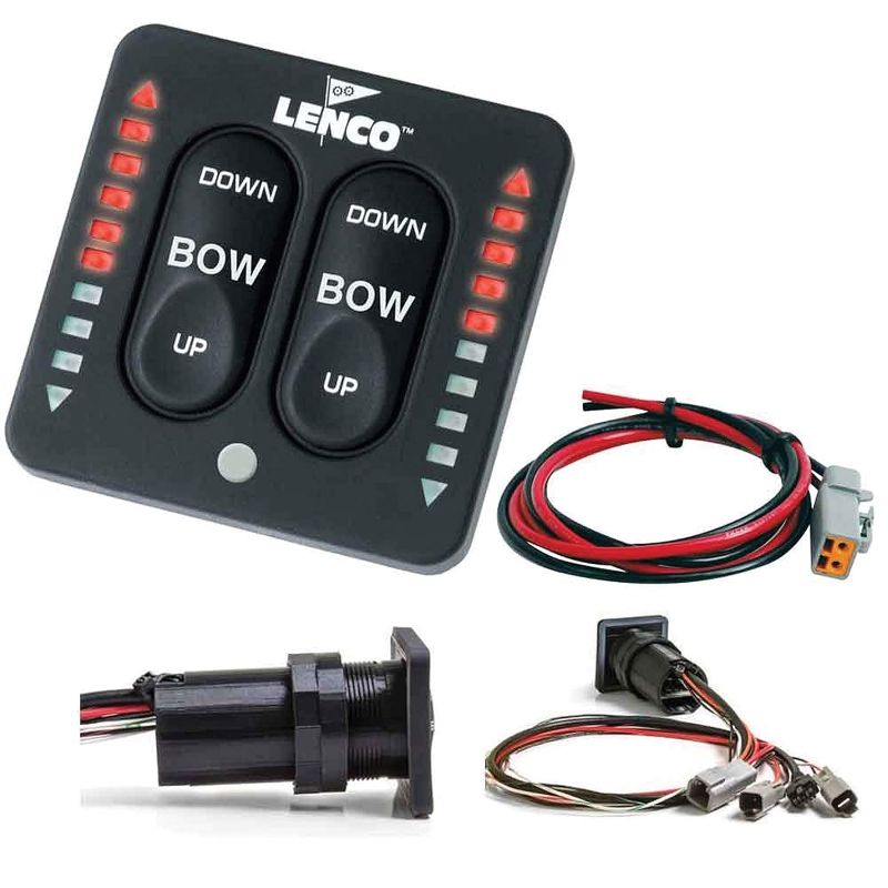 Photo 1 of LENCO MARINE LED Indicator Integrated Tactile Switch Kit + Actuator Mounting Bracket Switch Kit + Bracket KIT