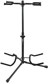 Photo 1 of Gator Frameworks Adjustable Double Guitar Stand; Holds Two Electric or Acoustic Guitars (GFW-GTR-2000)