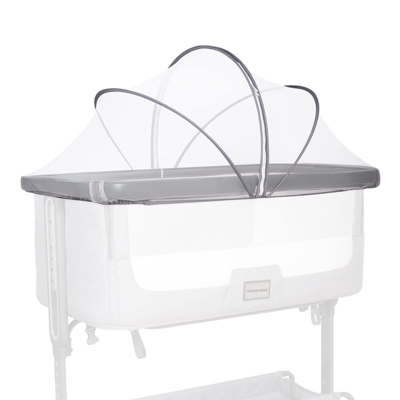 Photo 1 of Beberoad Love Bassinet Mosquito Net Cover for Baby Bassinet Cover to Keep Cats Out Mosquito Net for Bassinet/Bedside Sleeper/Travel Cribs (White)