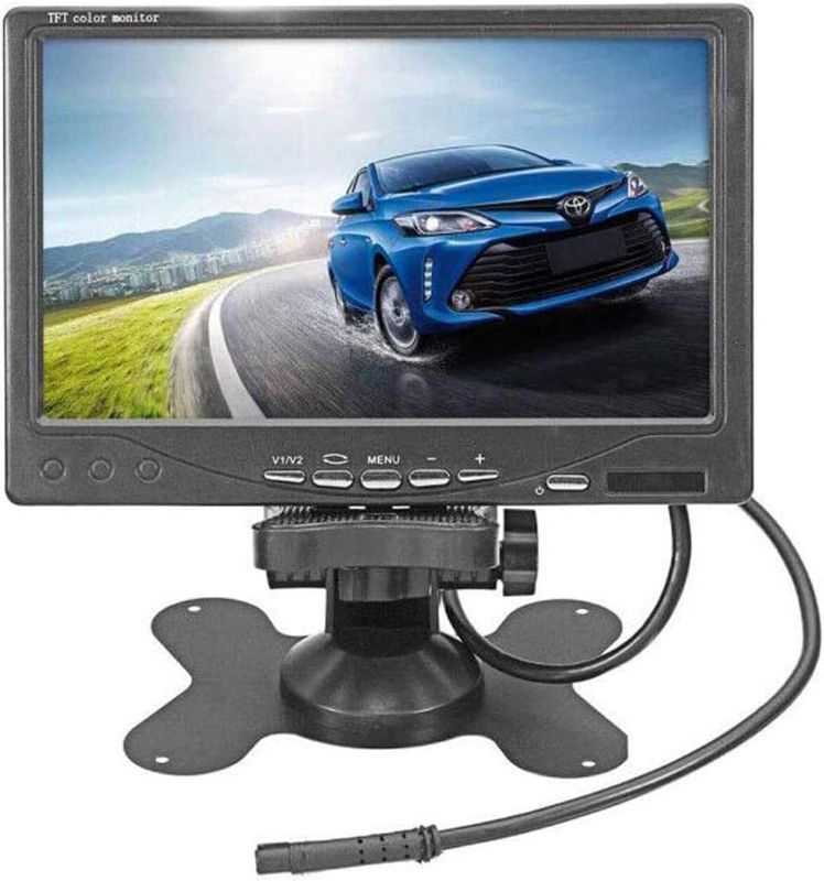 Photo 1 of Vehicle On-Dash Backup Monitor, 7" Digital HD Car TFT LCD Color Screen Display with 2 Video Input for Rear View Camera