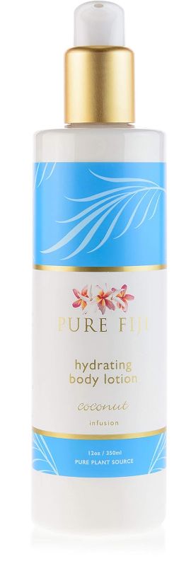 Photo 1 of PURE FIJI Body Lotion Hydrating - Moisturizing Lotion for Dry Skin with Coconut Milk and Vitamin E, Organic Body Lotion For Women and Men, Coconut Scent, 12 oz
