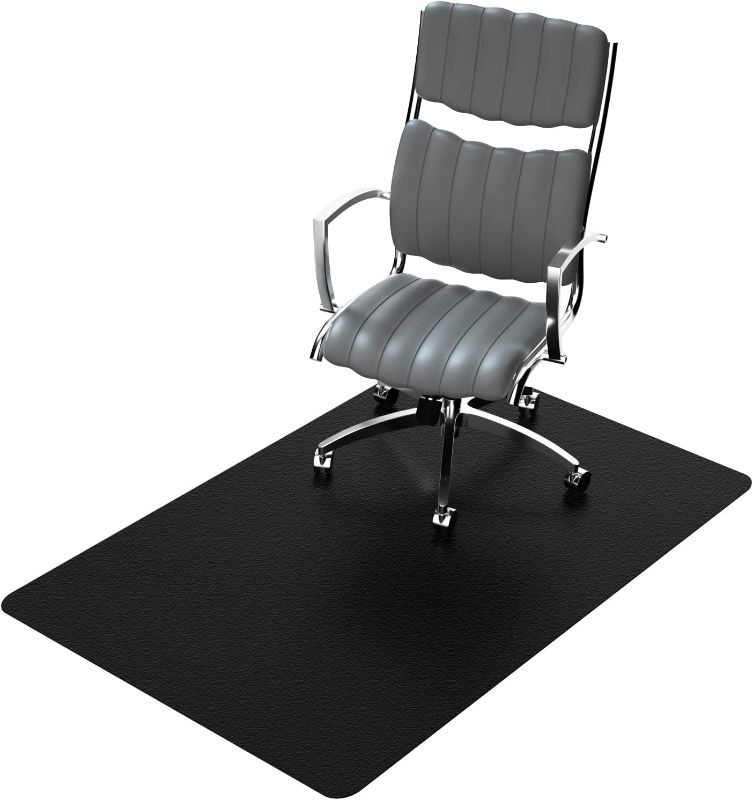 Photo 1 of Naturehydro Office Chair Mat for Hardwood Floor, 48" x 30" Black, Tile Floor Protector Mat, Easy Glide Rolling Plastic Floor Mat, BPA and Phthalates Free - Rectangle
