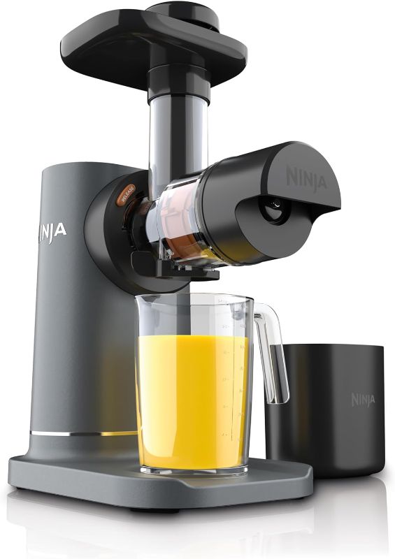 Photo 1 of Ninja JC151 NeverClog Cold Press Juicer, Powerful Slow Juicer with Total Pulp Control, Countertop, Electric, 2 Pulp Functions, Dishwasher Safe, 2nd Generation, Charcoal
