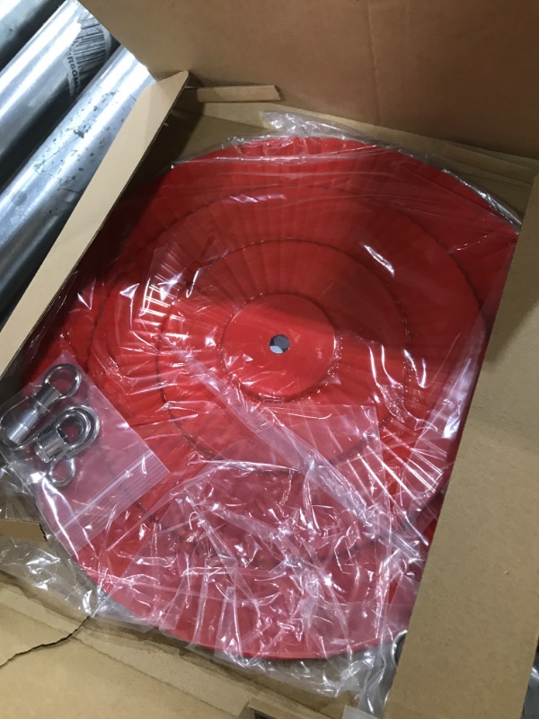 Photo 1 of 2 Pack 11.2" Metal Bird Feeder Rain Guard, Red Dome Cover Umbrella for Hummingbird Feeder Oriole Feeder, Squirrel Baffles for Bird Feeders 