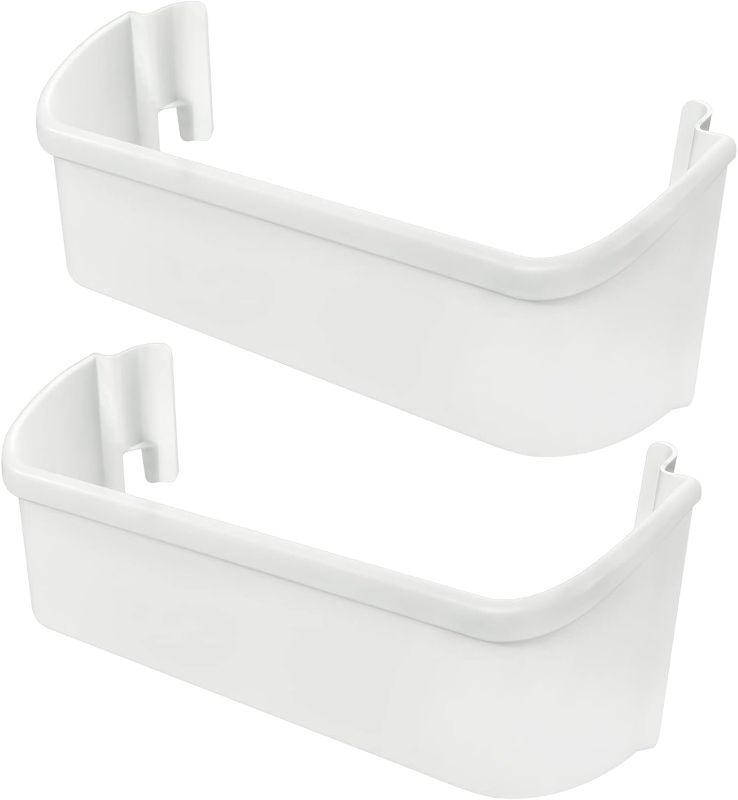 Photo 1 of [2 PACK] UPGRADE 240323001 Refrigerator Door Bin Shelf Compatible with Frigidaire Door Shelf Replacement Parts FFHS2611LBPA FFHS2611LWMA FGHS2631PF4A FGHS2655PF5A FGHS2631PF2, Fit Bottom Bin