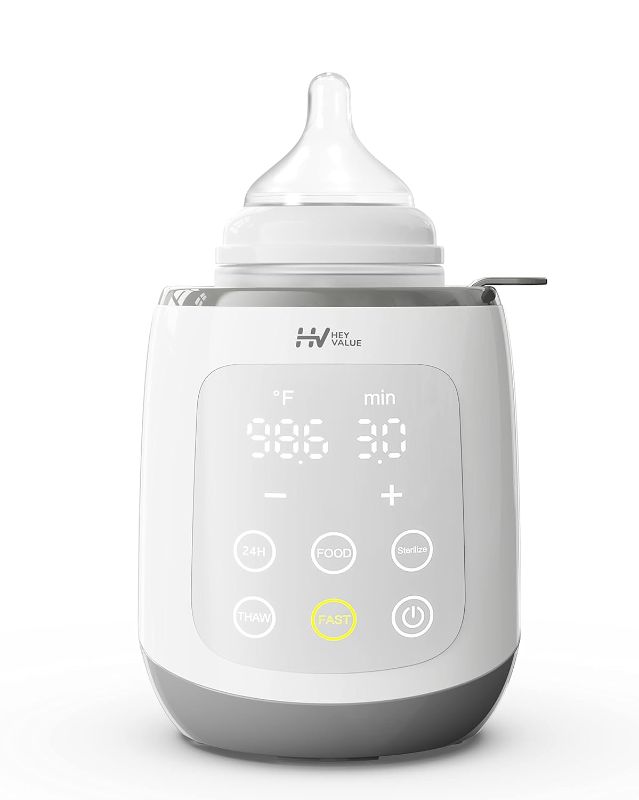 Photo 1 of HEYVALUE Bottle Warmer, Baby Bottle Warmer 10-in-1 Fast Baby Food Heater&Thaw BPA-Free Milk Warmer with IMD LED Display Accurate Temperature Control for Breastmilk or Formula for Bottles

