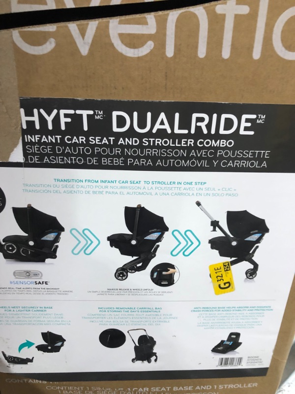 Photo 3 of Shyft DualRide with Carryall Storage Infant Car Seat and Stroller Combo (Boone Gray)