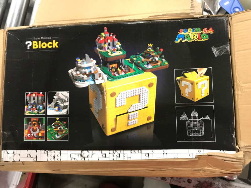 Photo 2 of Figure Building Toy Set - Compatible with Super Mario 64 Question Mark Block 71395 Model - for Adults, Contents 2064 Pieces, 7 Inches Tall, for 16+ Years Old, Your Favorite Set, Great Gift