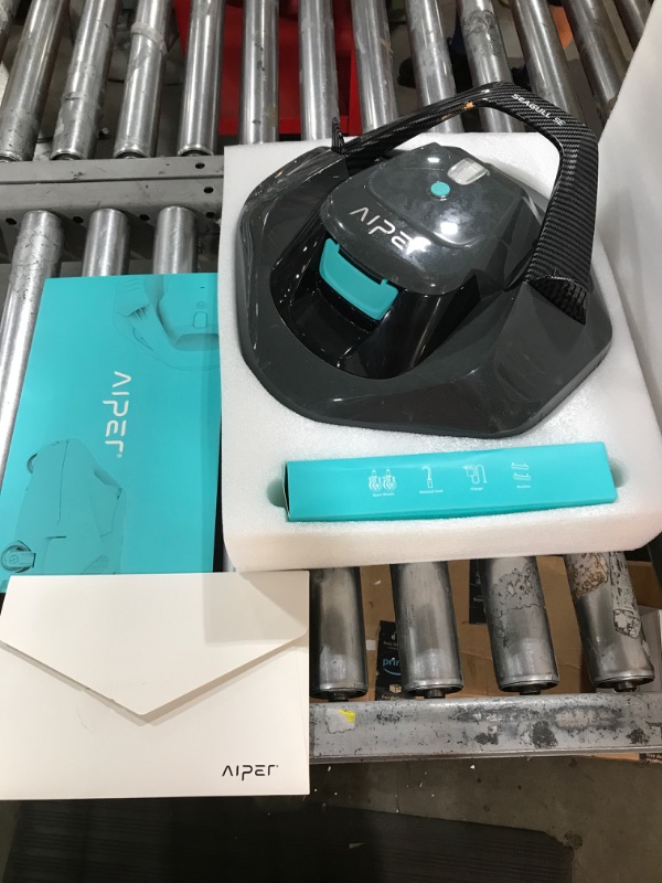 Photo 3 of AIPER Cordless Robotic Pool Cleaner, Pool Vacuum Lasts 90 Mins, LED Indicator, Self-Parking, Ideal for Above/In-Ground Flat Pools up to 40 Feet