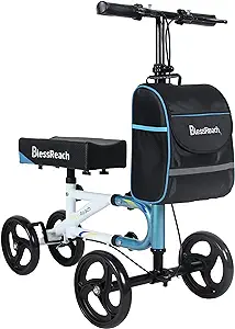 Photo 1 of BlessReach Economy Knee Scooter Steerable Knee Walker for Foot Injuries Compact Crutch Alternative with Dual Braking System
