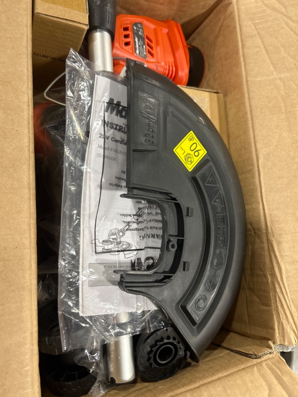 Photo 1 of Maxlander  Wacker Cordless, 20V 12 Inch Cordless String Trimmer Edger, Weed Wacker Battery Operated with 8 PCS Replacement Spools, Lightweight Weed Trimmer, Battery and Charger Included 12' String Trimmer w/ 1x2.0Ah Battery