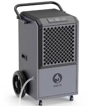 Photo 1 of 305 pt. 9,000 sq.ft. Bucketless Commercial and Industrial Dehumidifier in Black, NEMA 5-20 Receptacle
