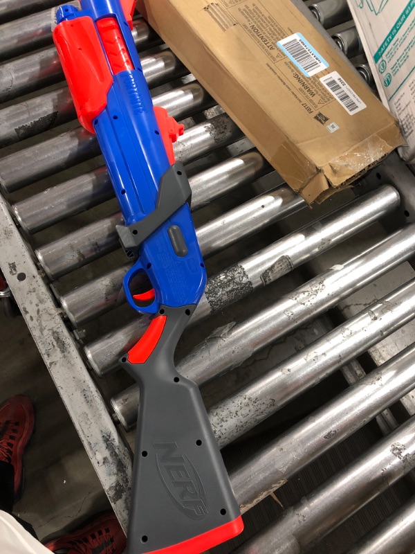 Photo 2 of NERF Fortnite Pump SG Blaster -- Pump Action Mega Dart Blasting -- Breech Load -- 4 Official Mega Darts -- for Youth, Teens, Adults , Blue,2.76 x 32.87 x 10.39 inches Convenient