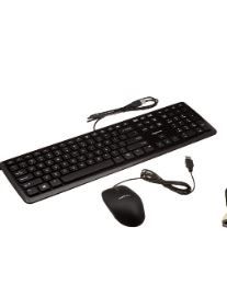 Photo 1 of AmazonBasics USB Wired Computer Keyboard and Wired Mouse Bundle Pack Bundle