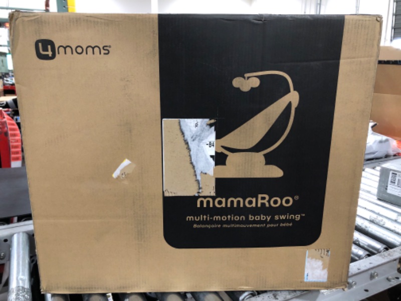 Photo 2 of 4moms MamaRoo Multi-Motion Baby Swing, Bluetooth Baby Swing with 5 Unique Motions, Black