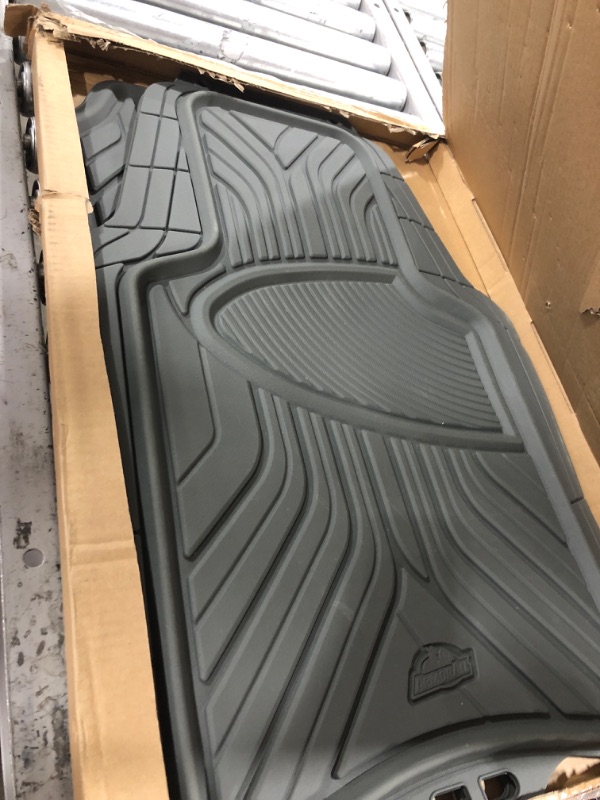 Photo 2 of Armor All 4-Piece Gray Rubber All-Season Trim-to-Fit Floor Mats
