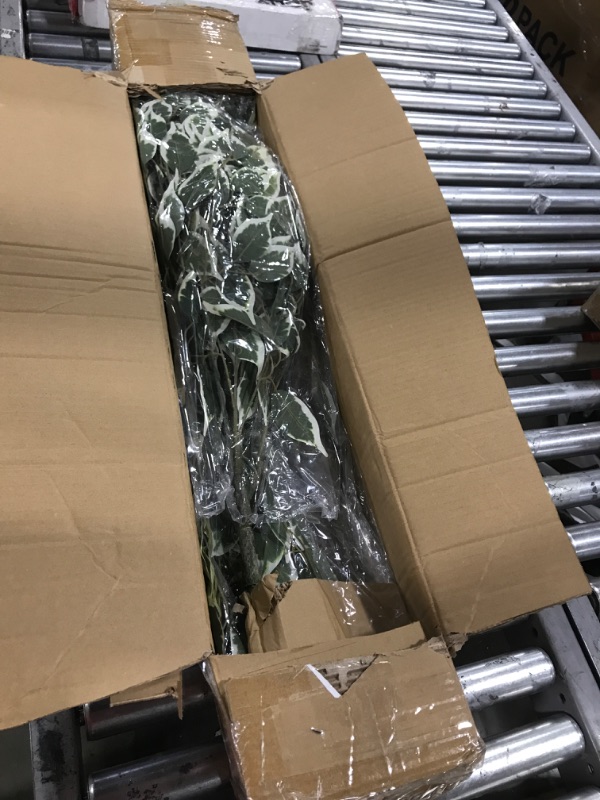 Photo 1 of Yepdin Artificial Ficus Tree?6ft Tall Silk Ficus Tree for Home Decor Indoor & Outdoor Fake Plant Suitable for Living Room,Office and Garden Decor 6 FT