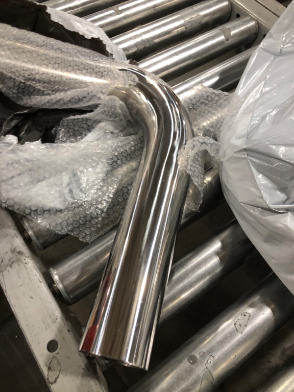 Photo 2 of 2.5" OD Stainless Steel Pipe Mandrel Bend, 90 Degree 2FT Length, T304 Stainless Steel Pipe Tubing Tube Piping Universal