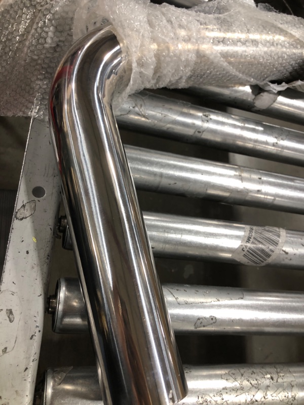 Photo 2 of 2.5" OD Stainless Steel Pipe Mandrel Bend, 90 Degree 2FT Length, T304 Stainless Steel Pipe Tubing Tube Piping Universal