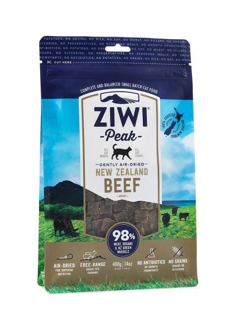 Photo 1 of ZIWI Peak Air Dried Beef Adult Dry Cat Food (400g Bag) - EXP 04/03/2025
