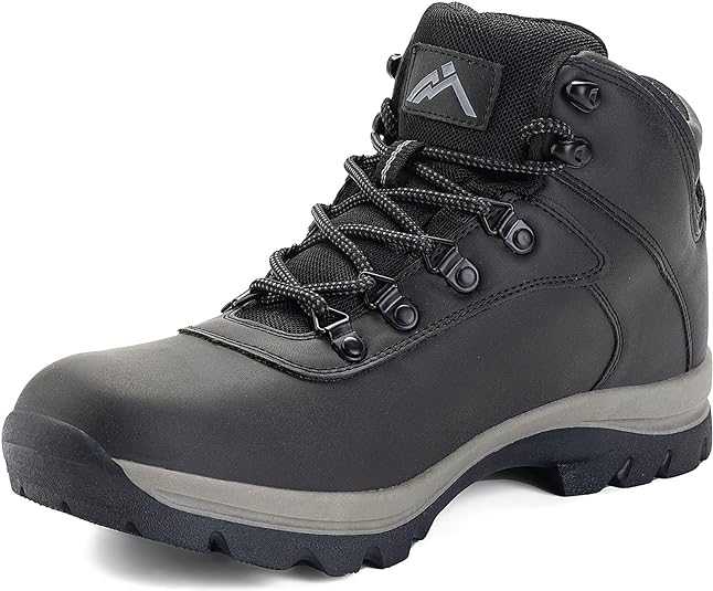 Photo 1 of CC-Los Men's Waterproof Hiking Boots Mid-top Boots Lightweight Non-slip High-Traction Grip 7.5-14 - SIZE 11
