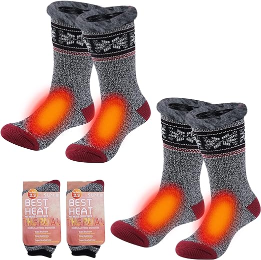 Photo 1 of [Size M] Sunew Warm Thermal Socks, Women Men Winter Insulate Heat Thick Heavy Crew Socks 