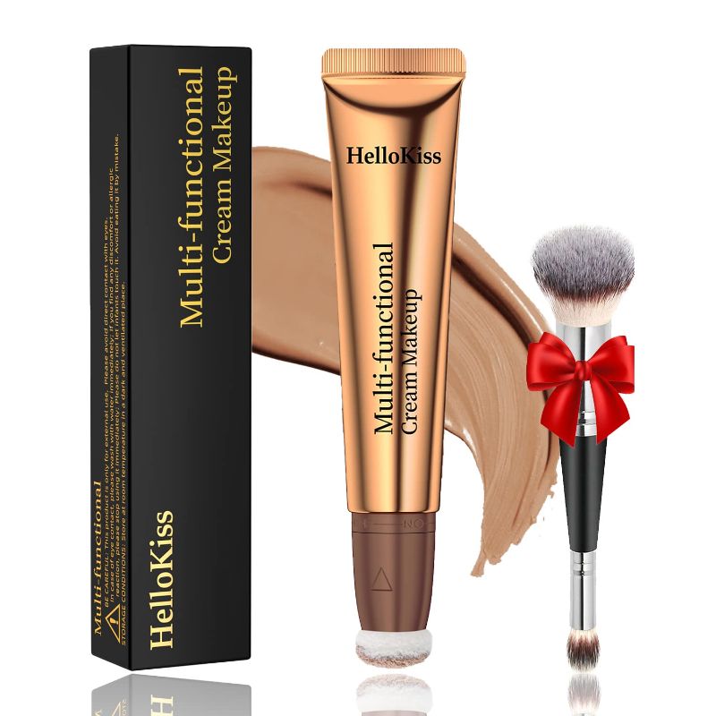 Photo 1 of Contour Beauty Wand,Liquid Milk Contouring with Cushion Applicator,Shading Bronzer Stick Natural Matte Finish,Long Lasting Smoothly Moisturizng Super Silky Contour Stick