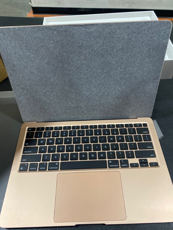 Photo 11 of Apple 2020 MacBook Air Laptop M1 Chip, 13" Retina Display, 8GB RAM, 256GB SSD Storage, Backlit Keyboard, FaceTime HD Camera, Touch ID. Works with iPhone/iPad; Gold 256GB Gold