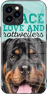 Photo 1 of Rottweiler Dog Case Compatible with iPhone 12 Pro Raised Edges Protection Case for iPhone 12 Pro Rottweiler Lover for Birthday Gift
