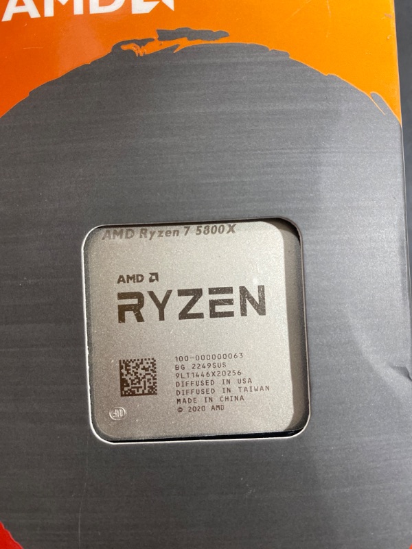 Photo 1 of AMD Ryzen 7 5800X 8-core, 16-Thread Unlocked Desktop Processor