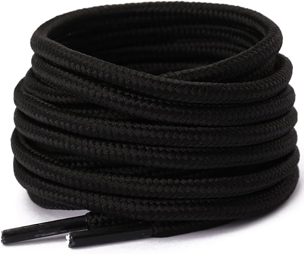 Photo 1 of 2 PACK -2 Pair Round Boot Laces, Heavy Duty Shoe Laces For Hiking Work Boots-130CM
