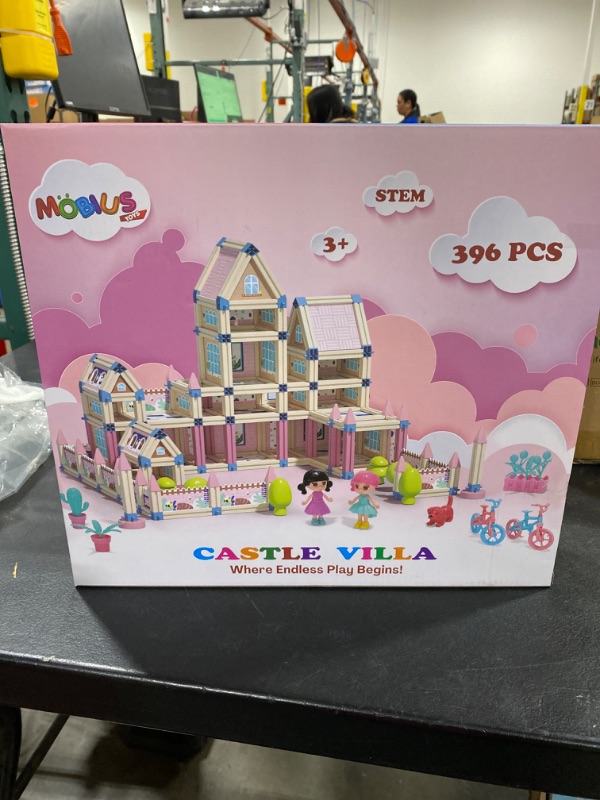 Photo 2 of 342-Piece 3D Princess Castle Villa Doll House Building Toy Set - STEM Montessori DIY Building Blocks Toys - Dollhouse for Girls Age 5 6 7 8 Year Old, LED Lights, ABS Plastic, Creative Kids Gift 342-Pcs Playset