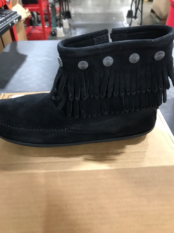 Photo 1 of Minnetonka Women's Double-Fringe Side-Zip Boot