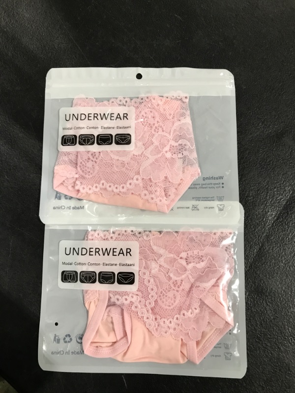 Photo 1 of 2 - PINK LINGERIE PANTIES 